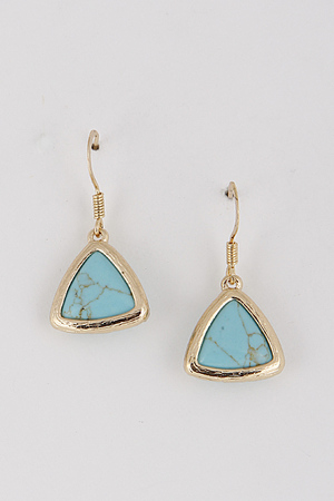 Triangular Stone Earrings 6ABH10